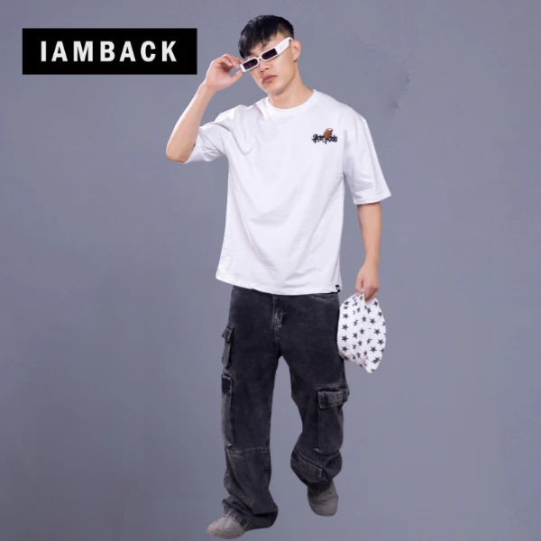 Oversized Graphic T-Shirt – Madness Edition (White)