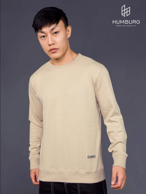 Jacquard Sweatshirt - Beige