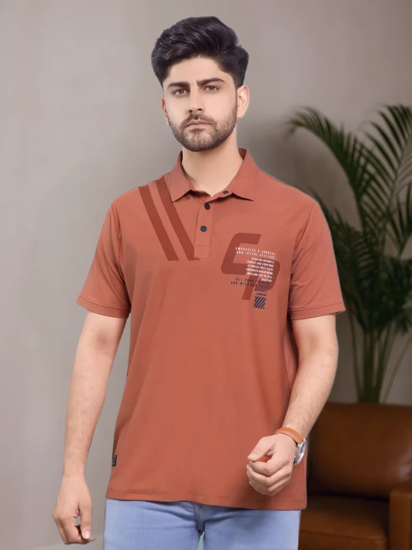 Rust Orange Polo T-Shirt