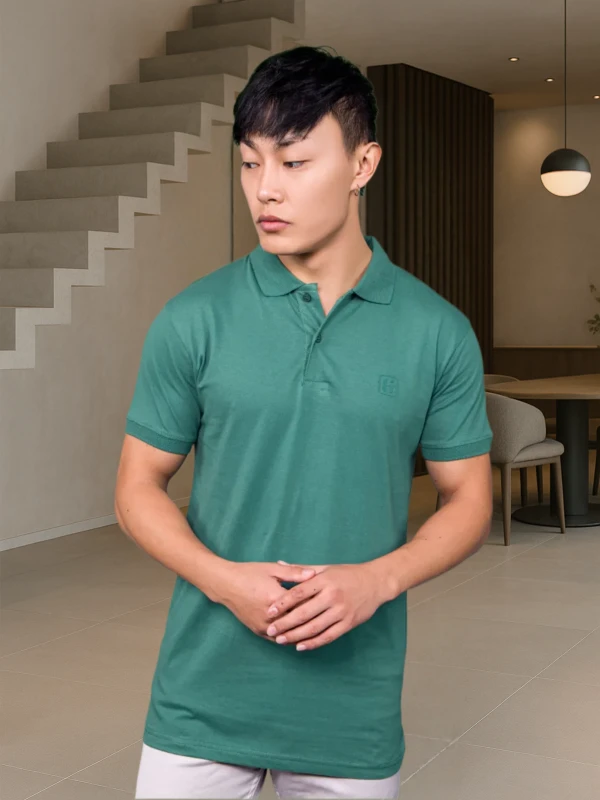 Plain Polo T-Shirt – Green