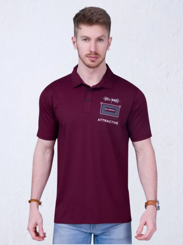 Maroon Polo T-Shirt