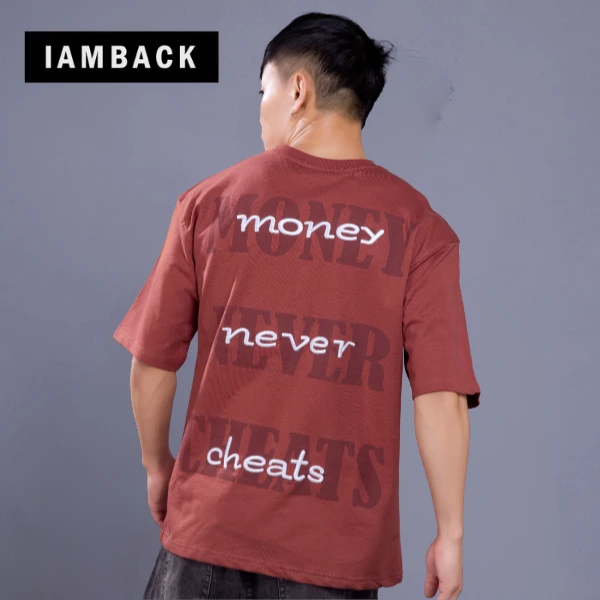 Oversized Graphic T-Shirt – "Money Never Cheats"